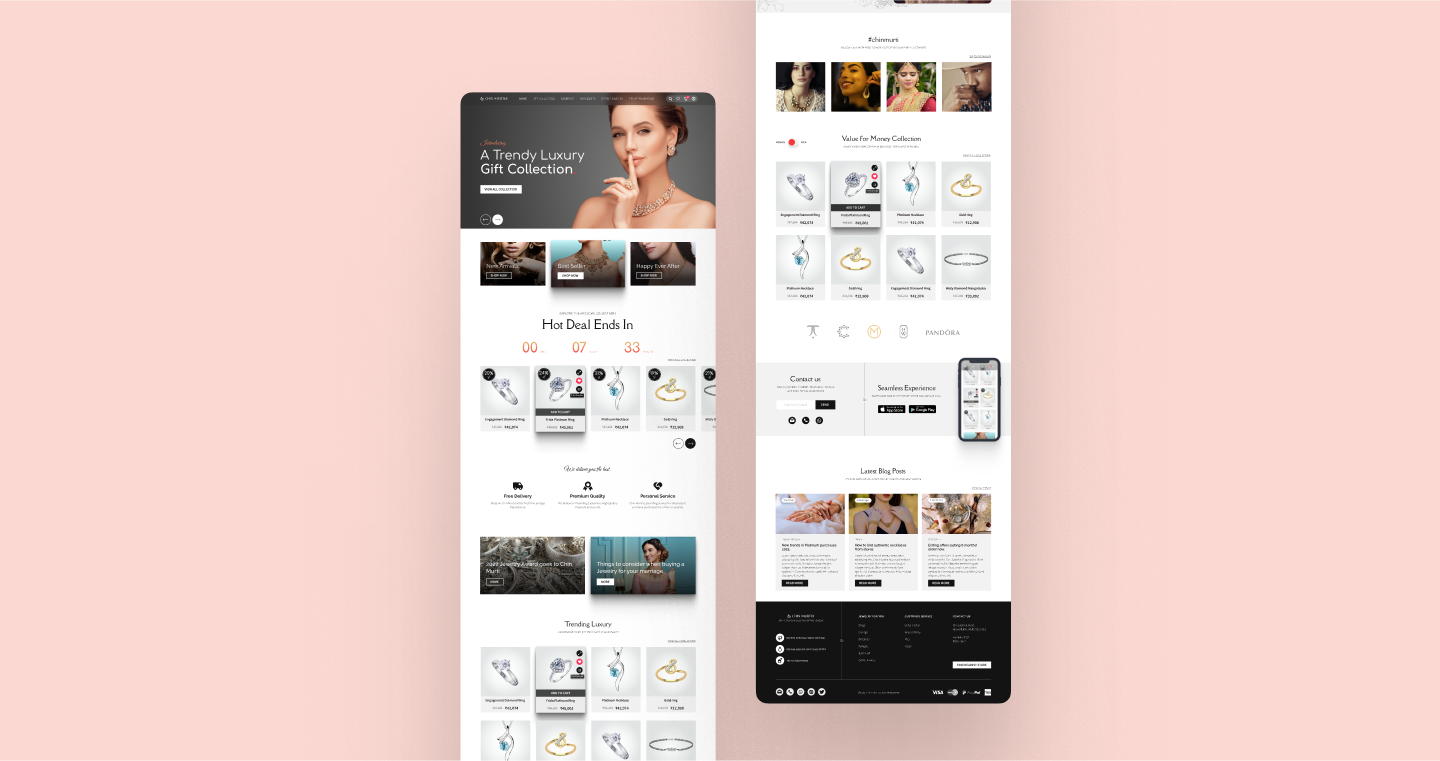 Jewellery Website design 3